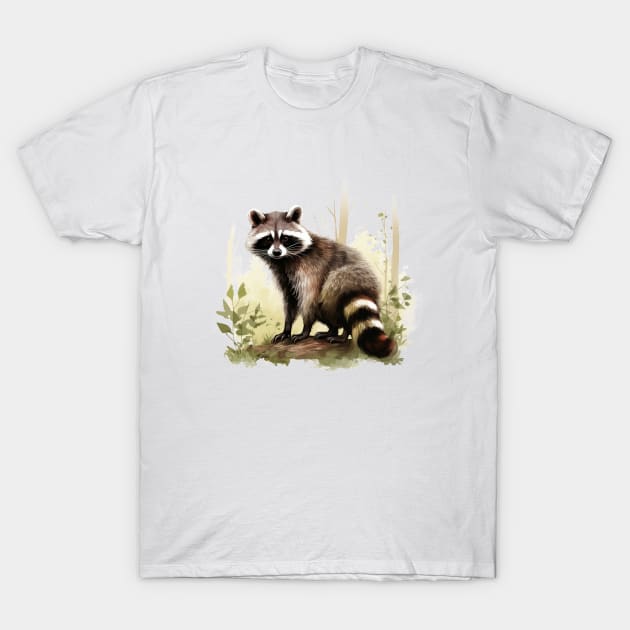 Cute Raccoon Lovers T-Shirt by zooleisurelife